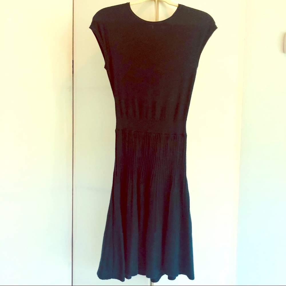 Forrest green fine knit sweater dress- LOFT